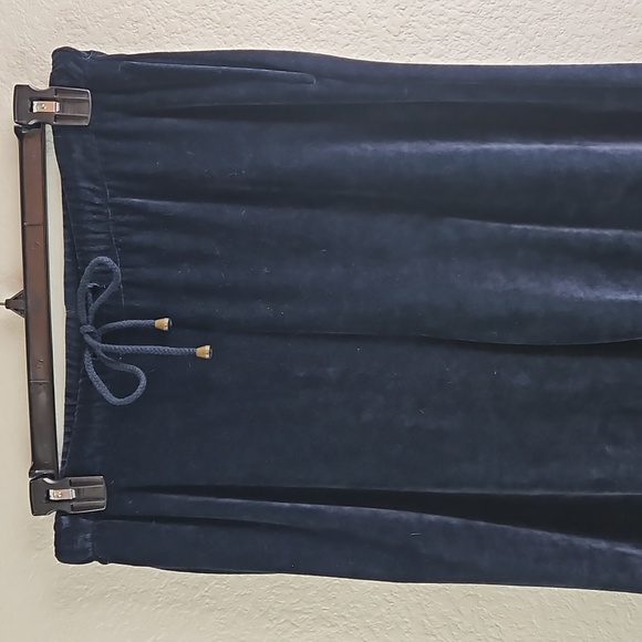 Evan Picone | Women's Dark Navy Loungewear Casual Velour Pants Sz M - Picture 4 of 10